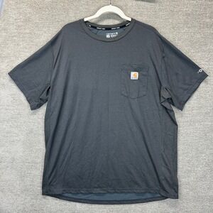 Carhartt Force Relaxed Fit Pocket T-Shirt Mens XL Carbon Heather Gray TK4616-M